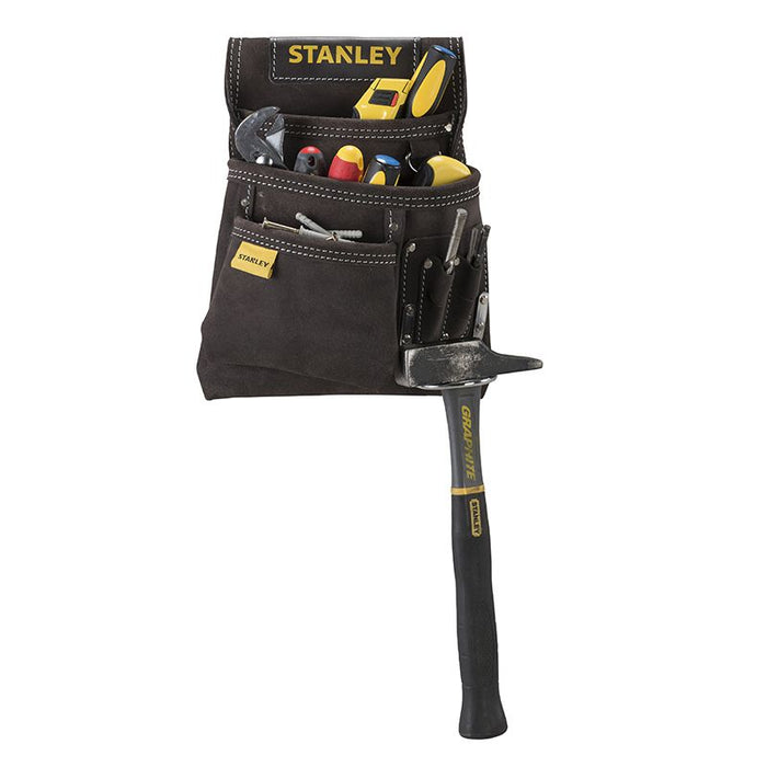 Porte-Outils et porte-marteau cuir simple Stanley STST1-80114