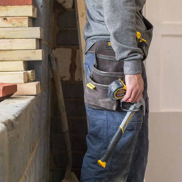 Porte-Outils et porte-marteau cuir simple Stanley STST1-80114