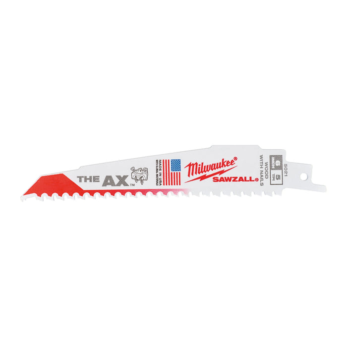 Lame scie sabre 150mm/230mm - Démolition Bois avec clous - Milwaukee