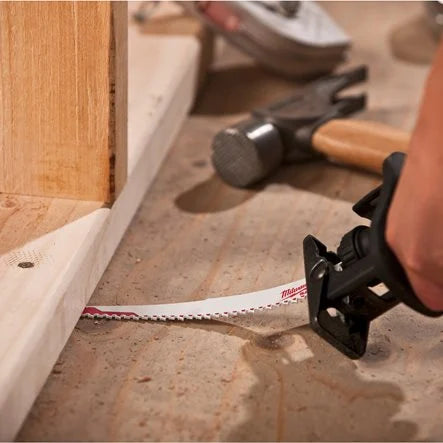 Lame scie sabre 150mm/230mm - Démolition Bois avec clous - Milwaukee