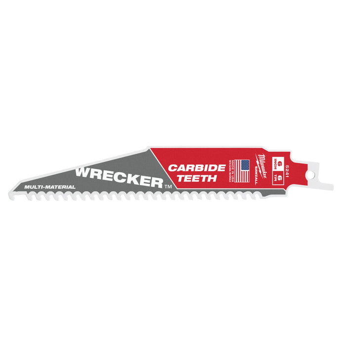 Lame scie sabre multi matériaux TCT wrecker 150, 230, 300mm - Milwaukee