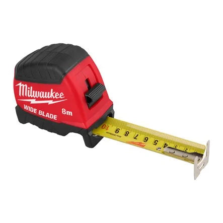 MÈTRE RUBAN LARGE PREMIUM 5M ou 8M largeur 35MM - MILWAUKEE