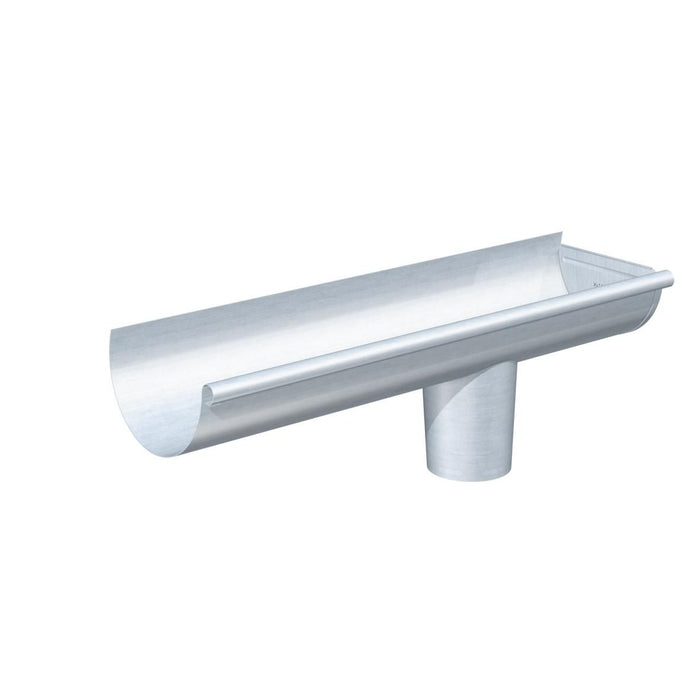 Embout a talon naissance cylindrique zinc naturel ø80mm, boudin 14 25cm