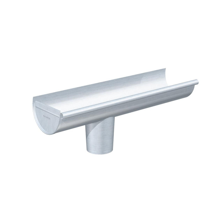 Embout a talon naissance cylindrique zinc naturel ø80mm, boudin 14 25cm