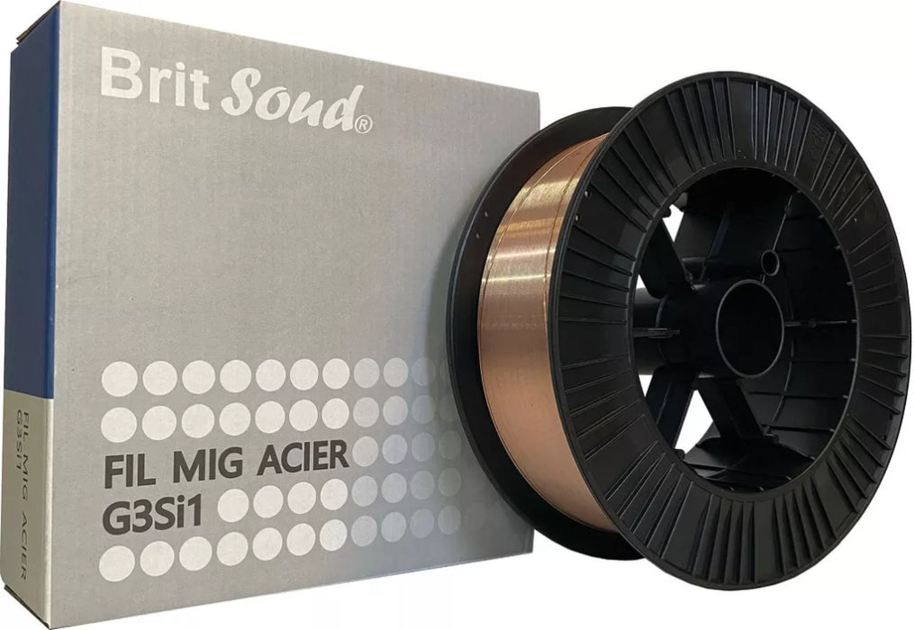 FIL A SOUDER acier 1.0mm G3SI 15KG bobine plast - BS100D300 britexco