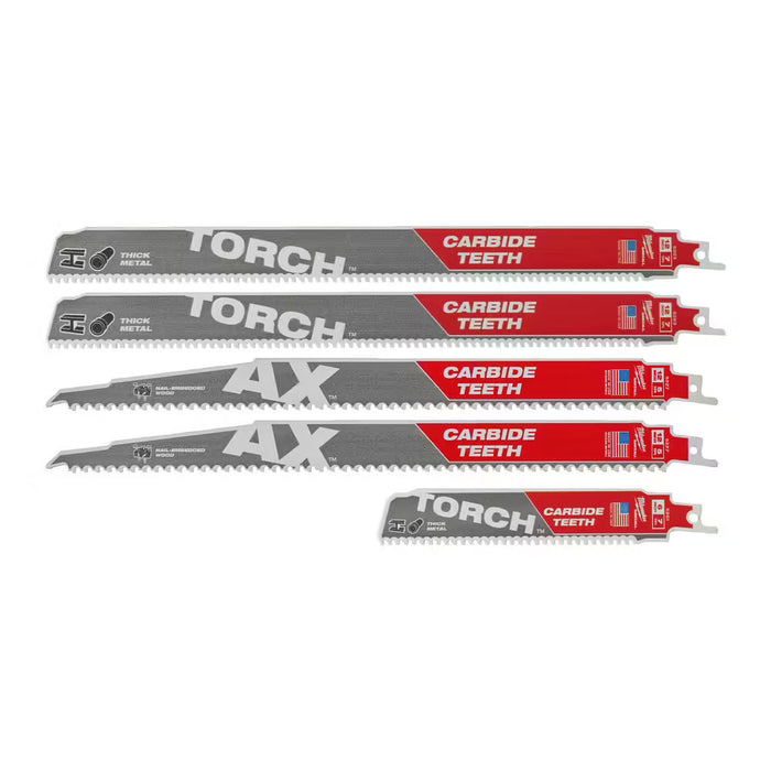 Set 5 Lames de scies sabres - 49472206 Milwaukee