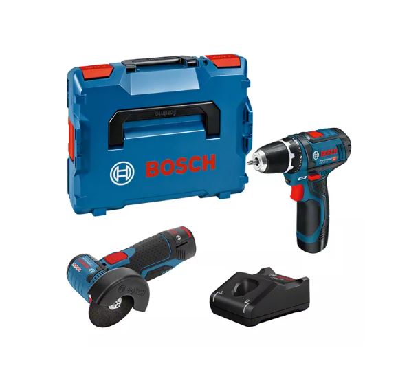 Pack de 2 outils 12V perceuse-Visseuse GSR 12V-15 + Meuleuse angulaire GWS 12V-76 0615990N2U Bosch