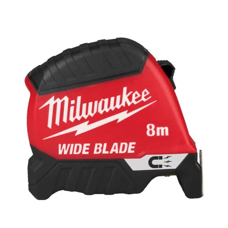 MÈTRE RUBAN LARGE PREMIUM MAGNÉTIQUE 5M - 8M largeur 35MM - MILWAUKEE