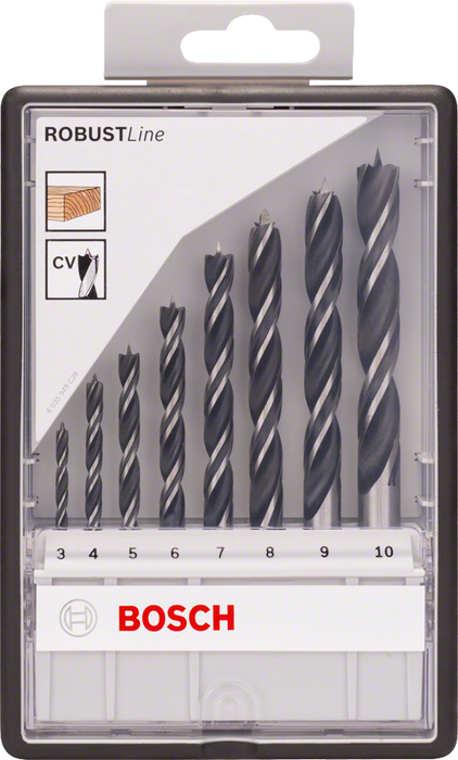 8 Meches Bois Robustline Bosch 2607010533