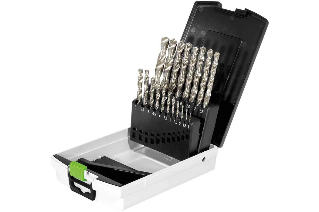 Coffret de forets hélicoïdaux acier HSS D 1-10 Sort/19 FESTOOL 498981