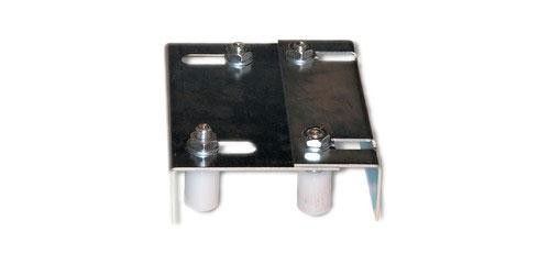 Plaque guide reglable avec 4 olives Ø30