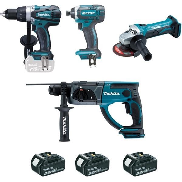 Ensemble de 4 machines 18 V Li-Ion 4 Ah