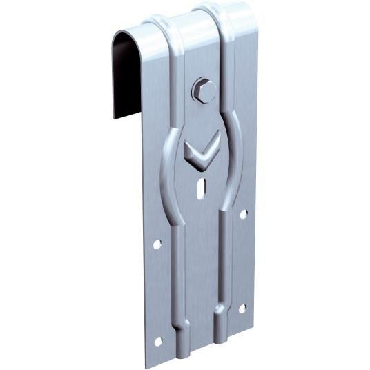 Monture fixation sur plat tôle galva porte 200 kg MAX