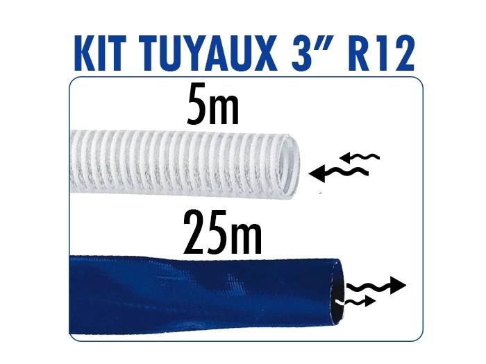 Kit tuyaux pour motopompes 3  SDMO R12