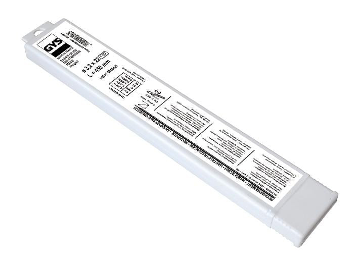 22 ELECTRODES RECHARGEMENT Ø3,2 - ETUI PLASTIQUE GYS
