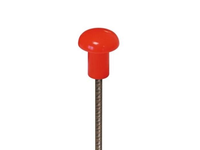 embout de securite rouge fluo