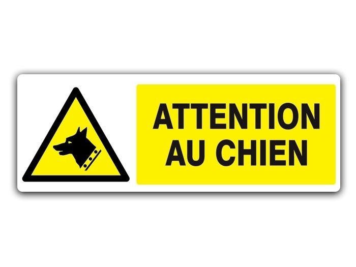 panneau danger attention au chien