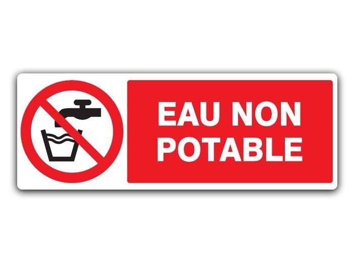 panneau eau non potable