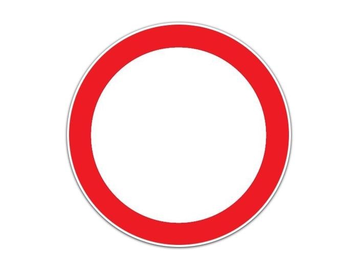 panneau interdit a tout vèhicule
