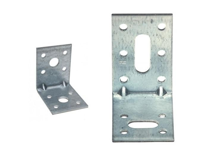 Equerre d'assemblage acier galvanise 40x70x50x2 mm