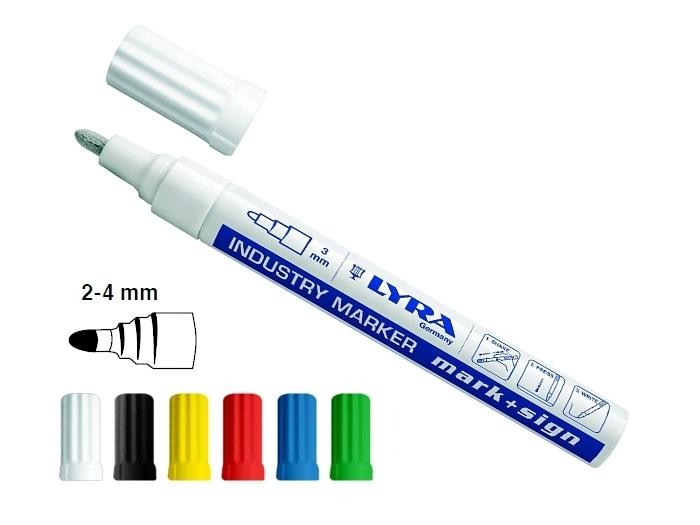 Marqueur peinture laquée Lyra Mark Sign pointe 2-4 mm bleu
