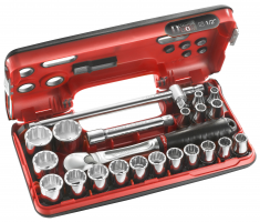 Coffret douilles 1/2' 12pt 22p sl.dbox412 Facom
