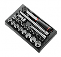 Mod douil 1/2' 6p mm s.161b 23pc mod.s161-36 Facom