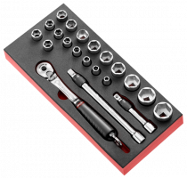 Module mousse douilles 1/2' 6p modm.sl1 Facom