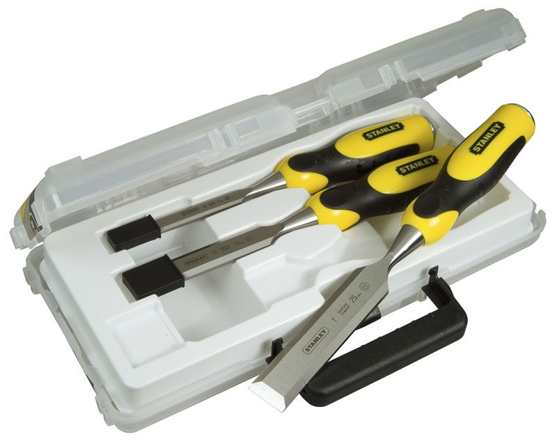 Ciseau A Bois Bimatiere - Jeu De 3Pcs Stanley 2-16-887
