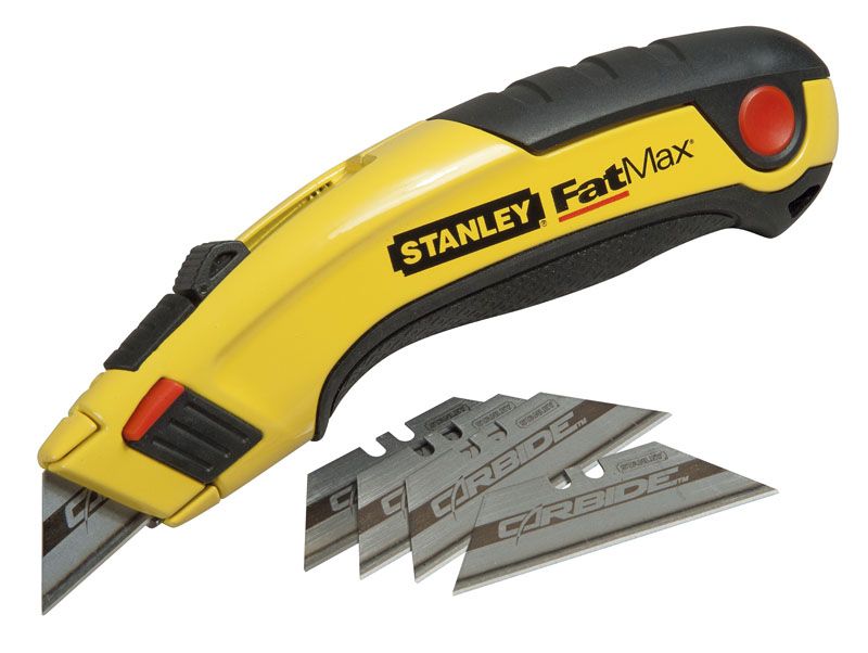 Couteau A Lame Retractable Fatmax + 5 Lames Carbide Stanley 7-10-778