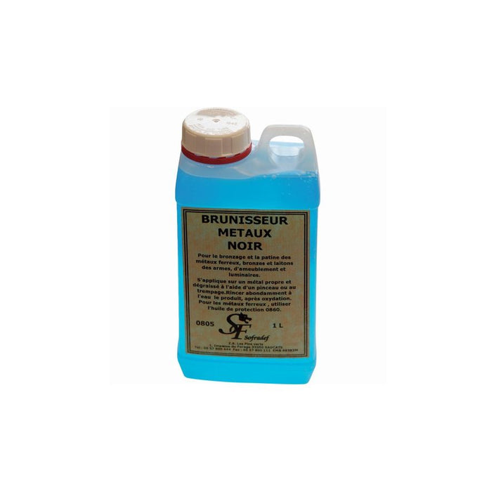 Brunisseur métaux noir bidon 1L 0806