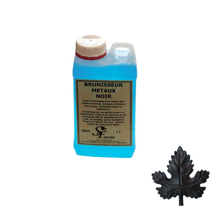 Brunisseur métaux noir bidon 1L 0806