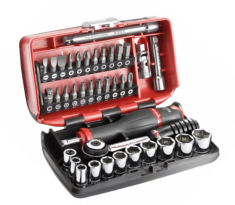 Coffret 1/4  6 pans métriques 38 pièces Facom R2NANOPB