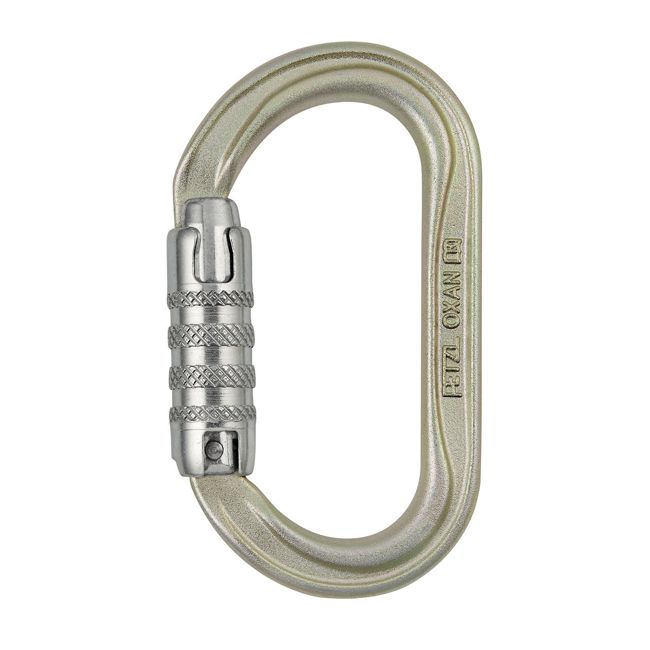 Mousqueton ovale à haute résistance OXAN TRIACT-LOCK PETZL