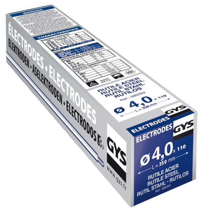 110 Électrodes rutiles E6013 ø 4,0 GYS 085053