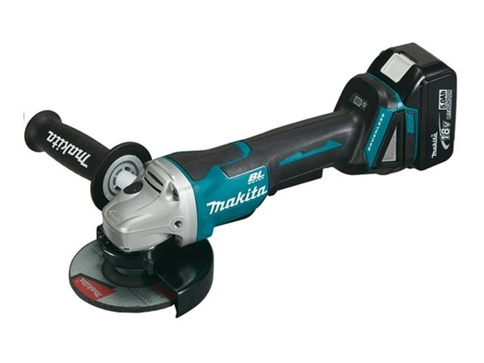 Meuleuse125mm 2 batteries 18V 5Ah + chargeur DGA508RTJ MAKITA
