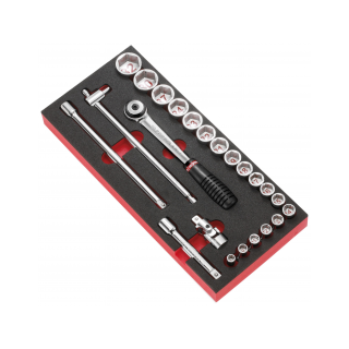 MODM.S1A Module mousse douilles 1/2" 6 pans métriques - S.161B