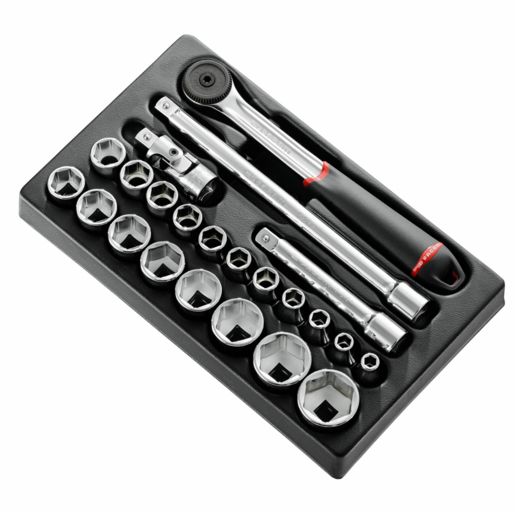 Module cliquet douilles 1/2'' 6 pans métriques MOD.S161-36PB Facom