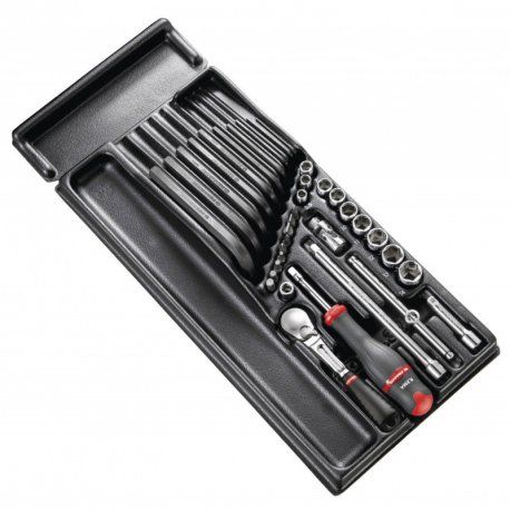 Module cliquet douilles 1/4'' Facom MOD.R161-26PB