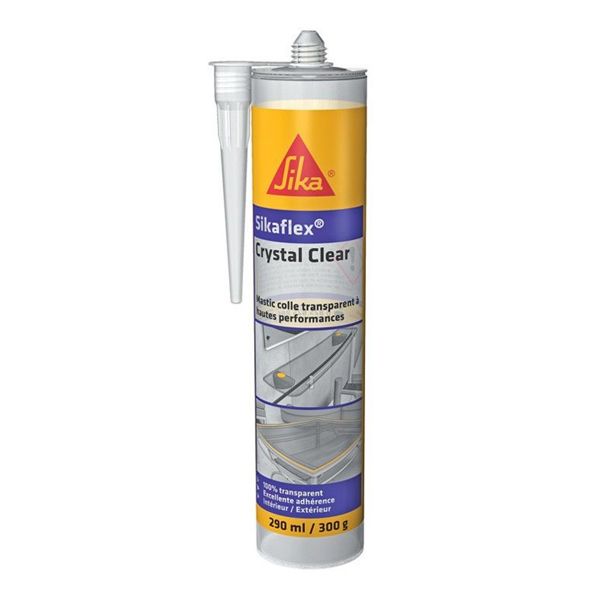 Mastic Sikaflex multi-usages 100% transparent Crystal Clear