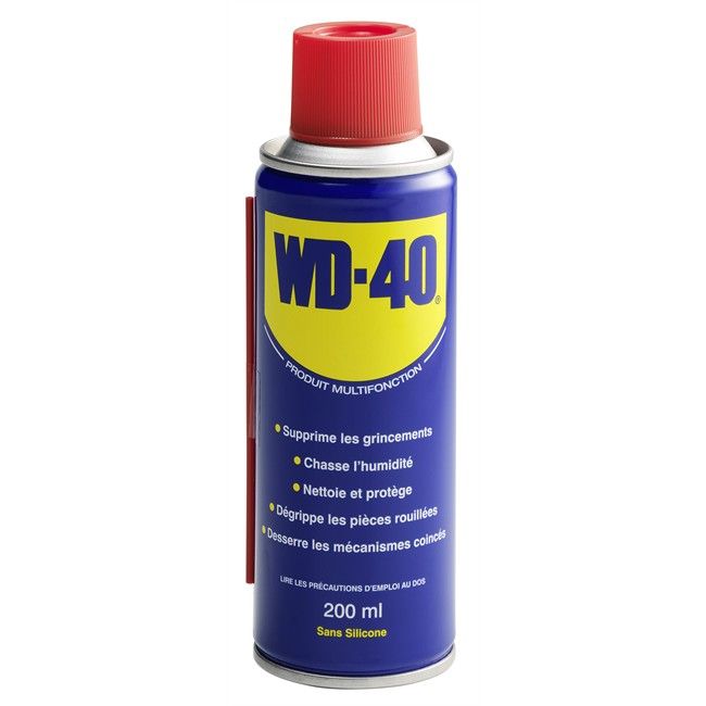 Lubrifiant dégrippant multifonction WD40 200ml