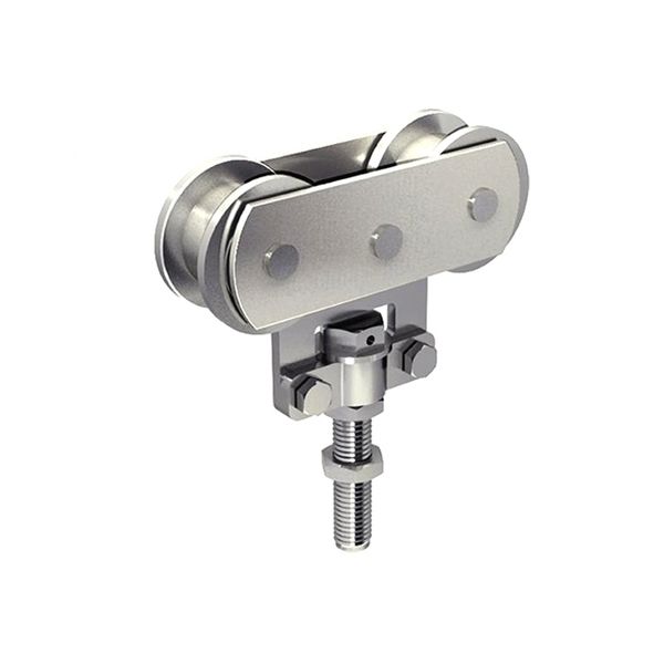 Monture fixation sur chant M12 Galet Acier 0255A