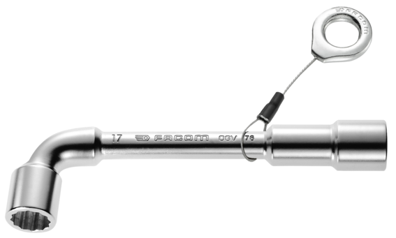 Clés à pipe débouchées forgées 12x6 pans métriques - SLS 76.19SLS Facom 19mm