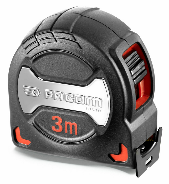 Mètres à ruban Premium boîtier Grip Facom 897A 3 mètres