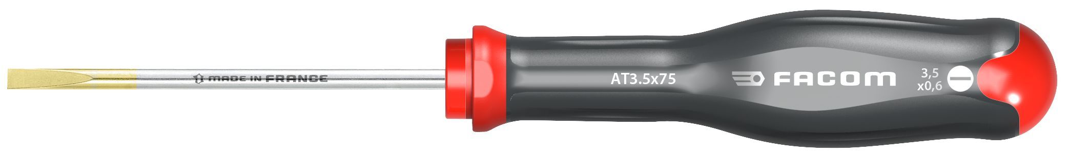 AT - Tournevis PROTWIST pour vis à  fente - lames fraisées AT6.5X150 Facom