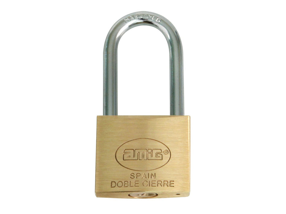 Cadenas en laiton 50 mm avec anse traité en acier AMIG1228