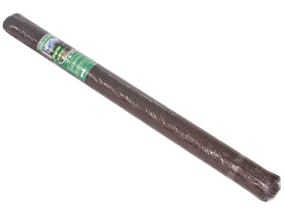 Brise-vue marron de 90gr/m2, 1 mètre de haut par 10 mètres d 23611