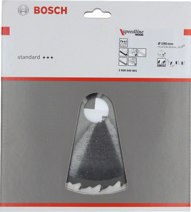 Lame de scie circulaire Speedline wood Bosch 2608640801