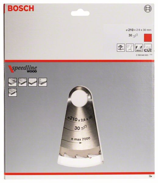 L Circul Speedline 210X30X2,6 30D Bosch 2608640803