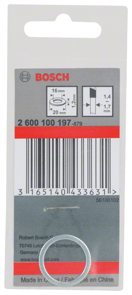 Bague Reduction 20X16X1,2mm Bosch 2600100197